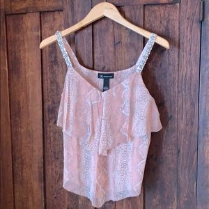 INC International Concepts Snakeskin Camisole Top